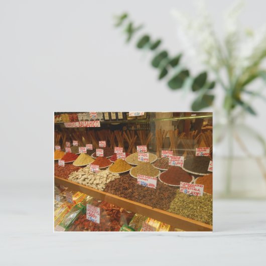 Gewürzmarkt in Venedig Postkarte (Stehend Vorderseite)