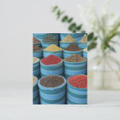 Gewürzmarkt Postkarte (Stehend Vorderseite)