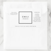 Gewürzmischung aus schwarzem und weißem Chili Rechteckiger Aufkleber (Tasche)