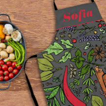 Gewürzmuster individuelle Name grau