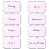 Gewürznacken Wasserdicht Elegante Black Pantry Lab Aufkleber (Vorderseite)