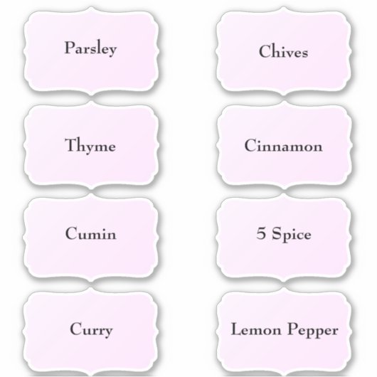 Gewürznacken Wasserdicht Elegante Black Pantry Lab Aufkleber (Vorderseite)