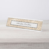 Gewürznelke Schreibtischnamensplakette (Vorderseite )