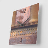 Gewürzrost Quadratische Wanduhr (Winkel)