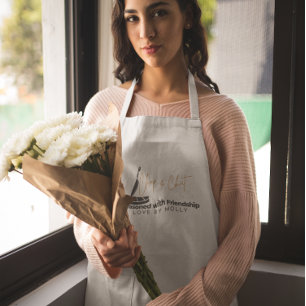 Gewürzt mit Freundschaft Hackfleisch und Plauderei Lange Schürze