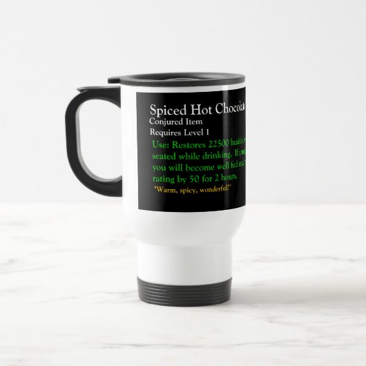 Gewürzte heiße Schokolade Warcraft themed Tasse (Links)