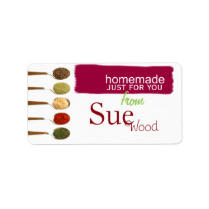 Gewürzte oben kundenspezifische adressaufkleber