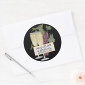 Gewürzteller Siegel Weinkultur und Erde Runder Aufkleber (Umschlag)