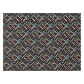 Gewürzter Chili Pepper Pattern | Hot Chiles Tischdecke (Vorderseite (Horizontal))