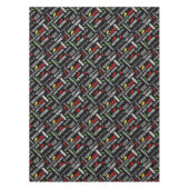 Gewürzter Chili Pepper Pattern | Hot Chiles Tischdecke (Vorderseite)