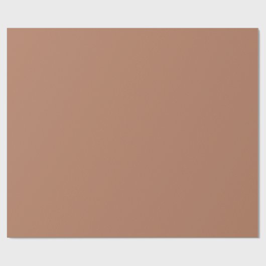 Gewürzter Cider Brown Solid Color Geschenkpapier (Flach)