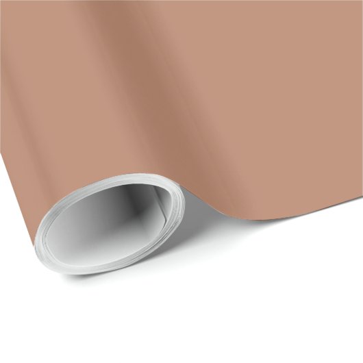 Gewürzter Cider Brown Solid Color Geschenkpapier (Rolleneckpunkt)
