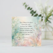 Gewürzter Jeremiah 29:11 Bibelverse Karte (Stehend Vorderseite)