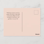 Gewürzter Jeremiah 29:11 Bibelverse Postkarte (Rückseite)