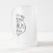 Gewürzter Rum = Pirat Mattglas Bierglas (Vorderseite Links)