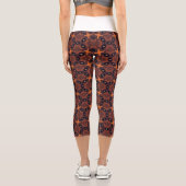 Gewürzter Sternfall-Trellis Capri Leggings (Rückseite)