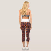 Gewürzter Sternfall-Trellis Capri Leggings (Rückseite)