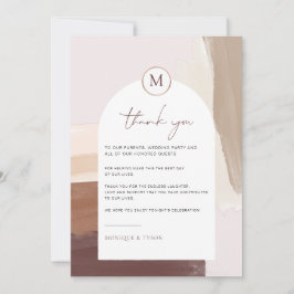 Gewürzter Terracotta | Hochzeitskarte Dankeschön K