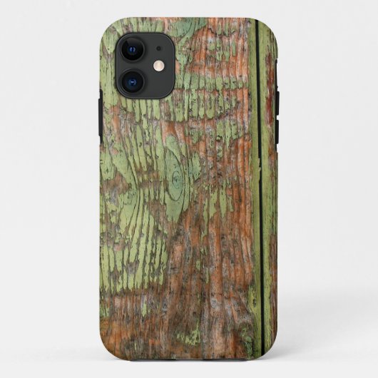 Gewürzter und gewitterter grüner Stall Holz Case-M Case-Mate iPhone Hülle (Rückseite)