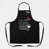 Gewürzter Wein auf der Wolke Nine Personalisiert S Schürze (Vorderseite)