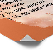 Gewürztes heißes Schokoladenrezept Poster (Ecke)