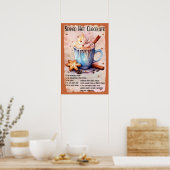Gewürztes heißes Schokoladenrezept Poster (Küche)