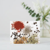 Gewürzwürze Feinschmecker Top Koch Foto Grafik Postkarte (Stehend Vorderseite)