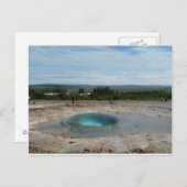 Geyser about to erupt! greeting card postkarte (Vorne/Hinten)