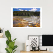 Geyser im Yellowstone-Nationalpark Poster (Heimbüro)