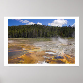 Geyser im Yellowstone-Nationalpark Poster