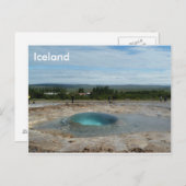 Geyser ist kurz vor dem Ausbruch! Grußkarte Postkarte (Vorne/Hinten)