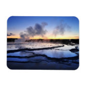 Geyser Smoke at Sunset Magnet (Horizontal)