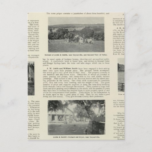 Geyserville, Kalifornien Postkarte (Vorderseite)