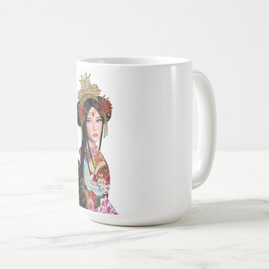 Geysha Kaffeetasse (VorderseiteRechts)