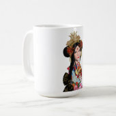 Geysha Kaffeetasse (Vorderseite Links)