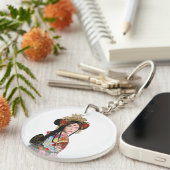 Geysha Schlüsselanhänger (Vorderseite rechts)