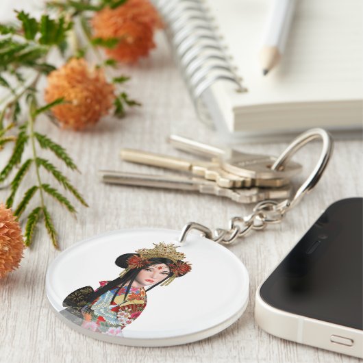 Geysha Schlüsselanhänger (Vorderseite rechts)