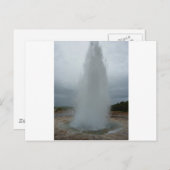 Geysir Postkarte (Vorne/Hinten)