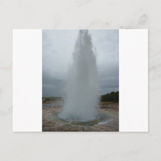 Geysir Postkarte (Vorderseite)