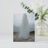 Geysir Postkarte (Stehend Vorderseite)