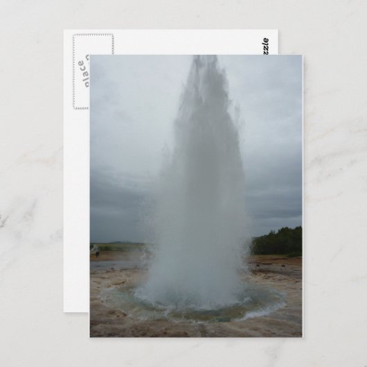 Geysir Postkarte (Vorne/Hinten)
