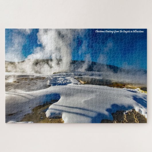Geysire Yellowstone. Puzzle (Horizontal)