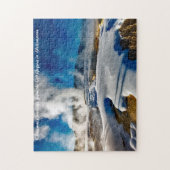 Geysire Yellowstone. Weihnachtsgrüße Puzzle (Vertikal)
