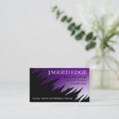 Gezackte Rand-Visitenkarteschablone Visitenkarte (Stehend Vorderseite)