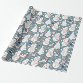 Gezackte Weihnachtsstimmung  Geschenkpapier (Ungerollt)