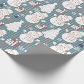 Gezackte Weihnachtsstimmung  Geschenkpapier (Ecke)