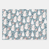 Gezackte Weihnachtsstimmung  Geschenkpapier Set (Vorderseite 3)