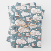 Gezackte Weihnachtsstimmung  Geschenkpapier Set (Beispiel)
