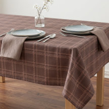 Gezacktes braunes Herbst-Plaid-Tartan-Geometrik