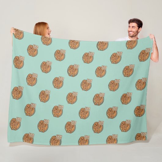 Gezacktes Gingy Lebkuchen-Weihnachts-Plüschdecke Fleecedecke (Beispiel)